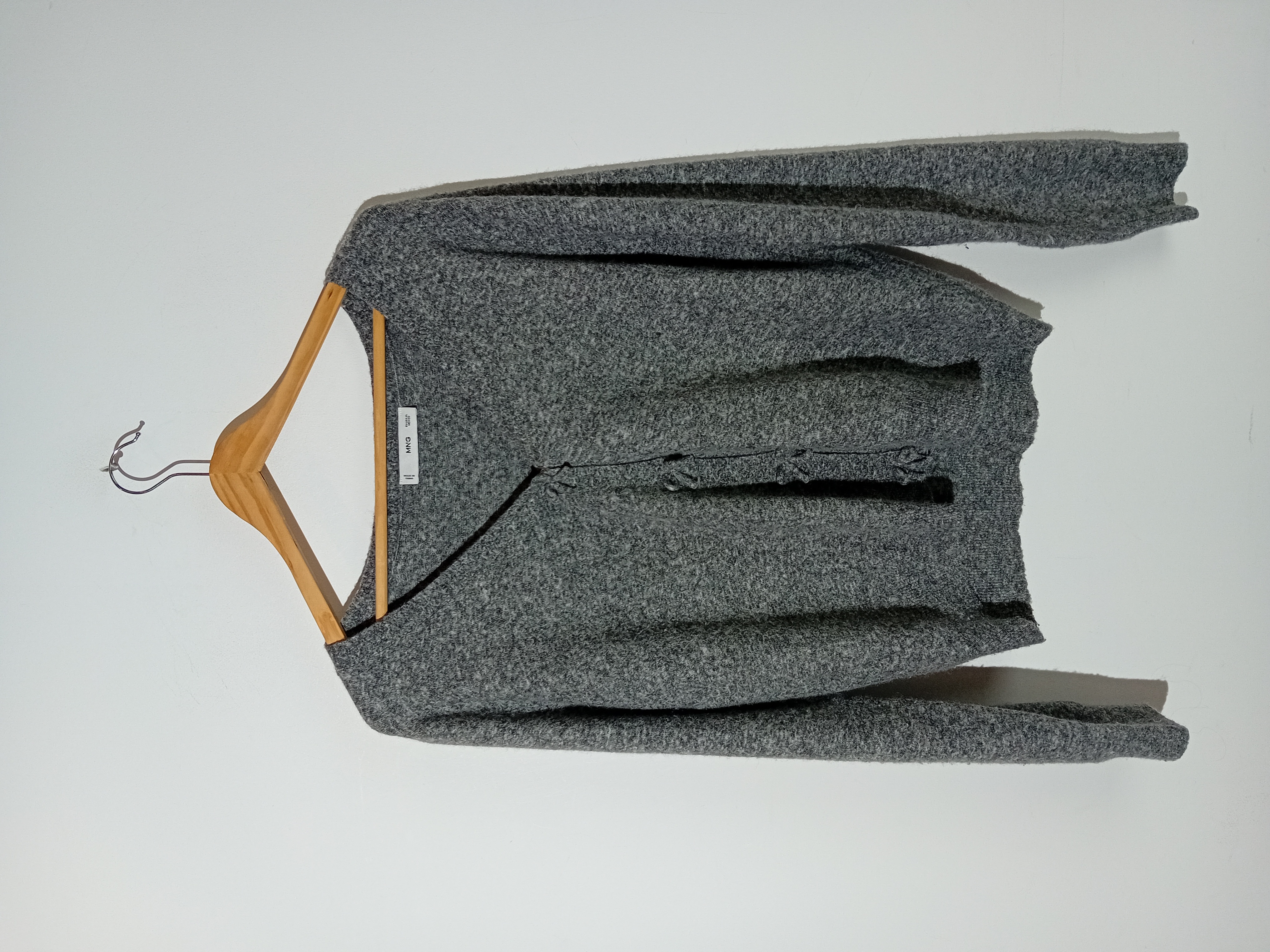 Gilet Gris En Laine Mango