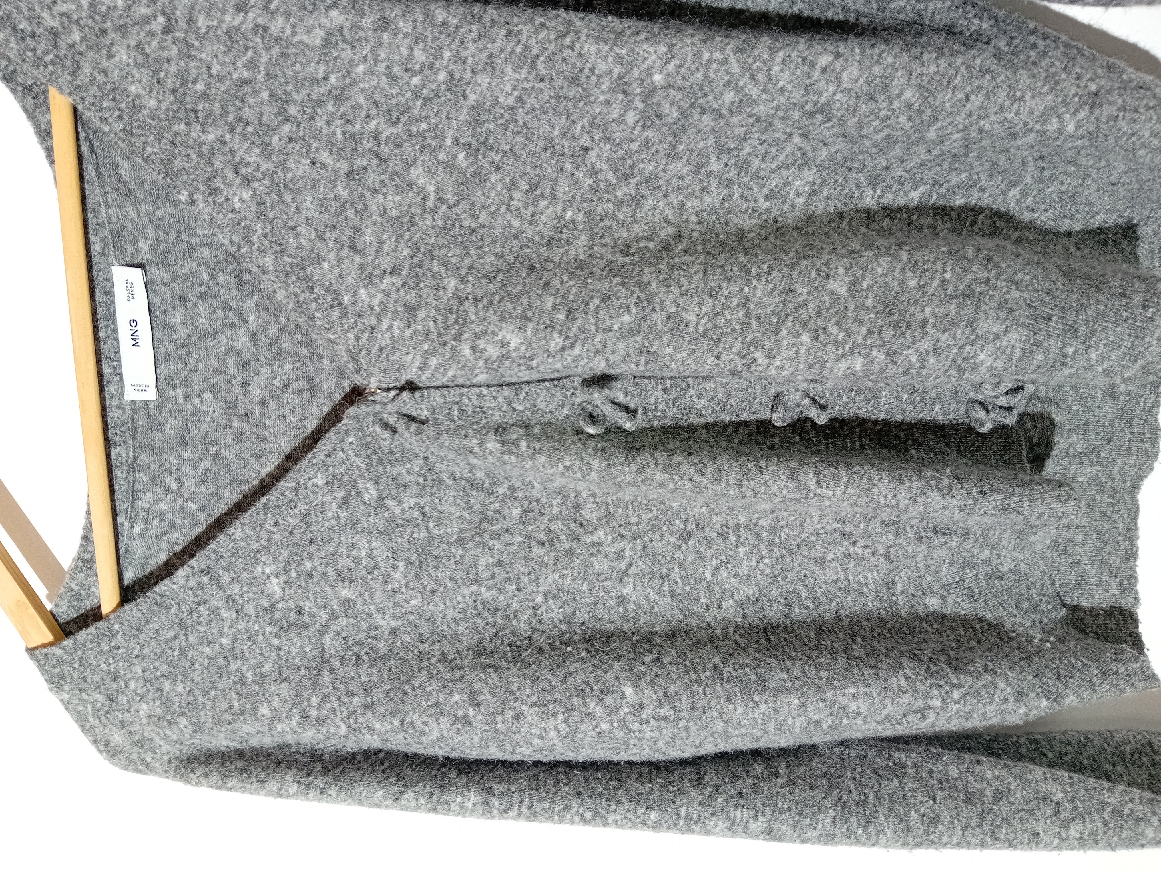 Gilet Gris En Laine Mango