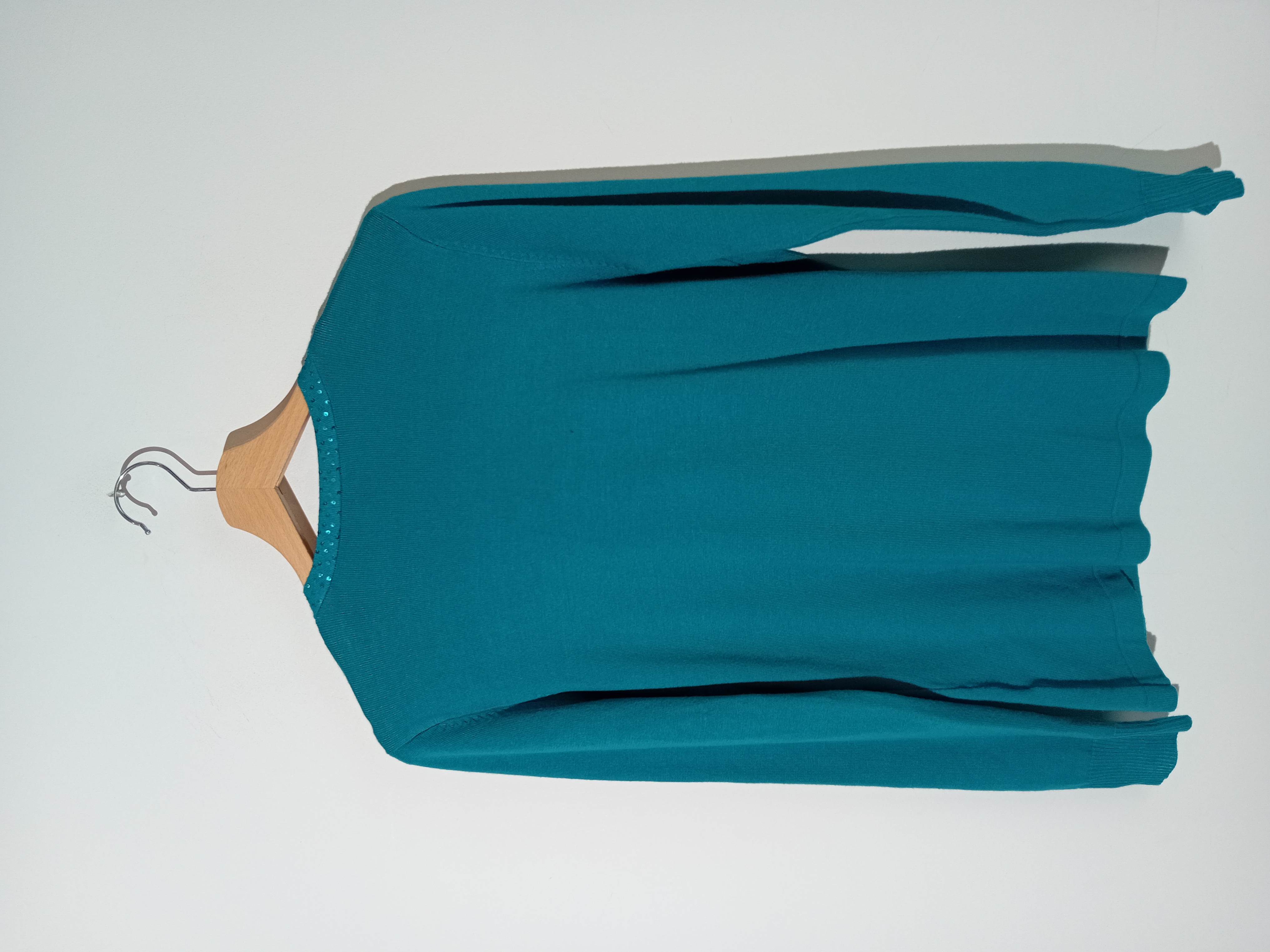 Gilet Top Turquoise Strass