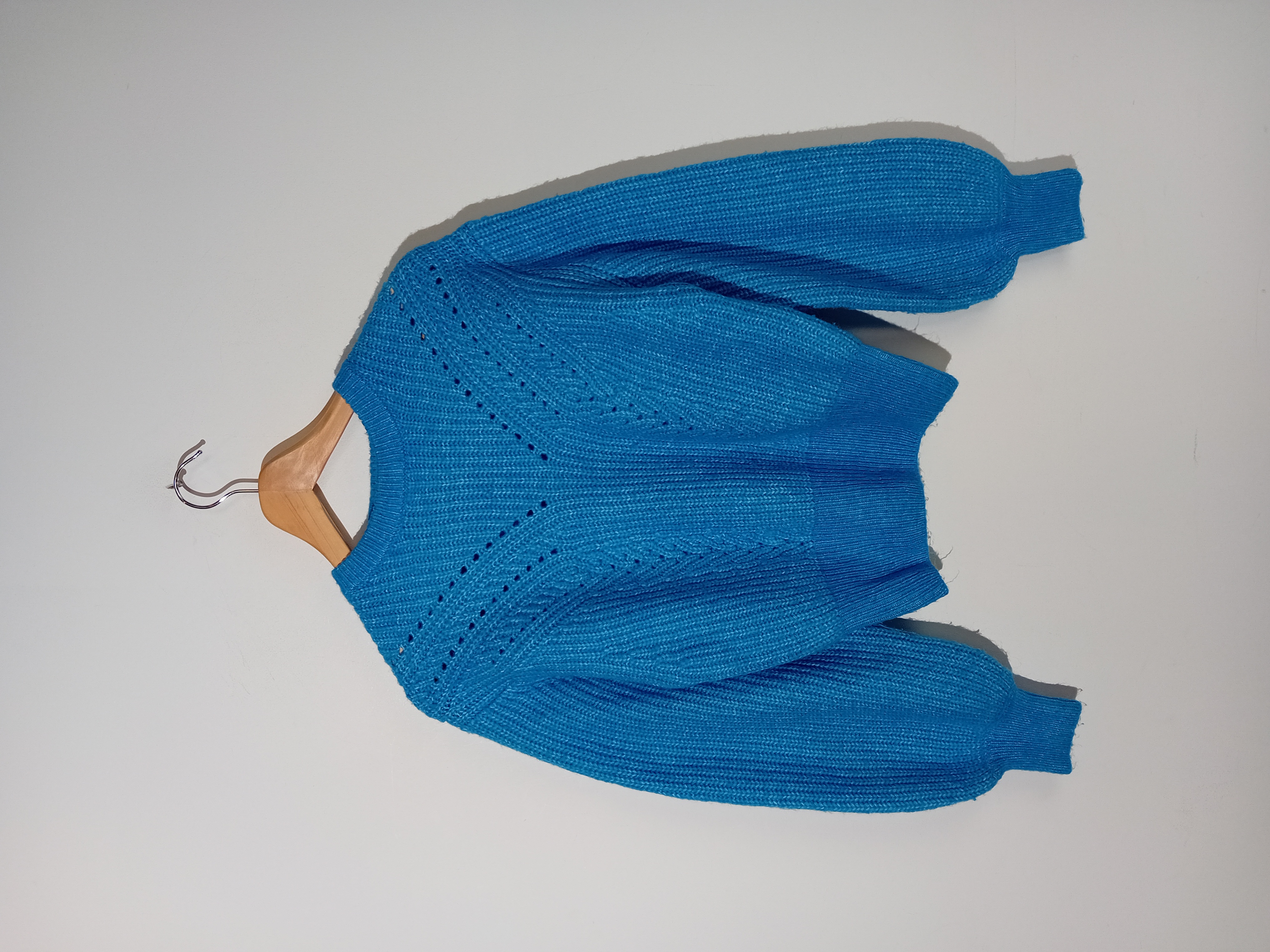 Pull En Maille Bleu Bershka