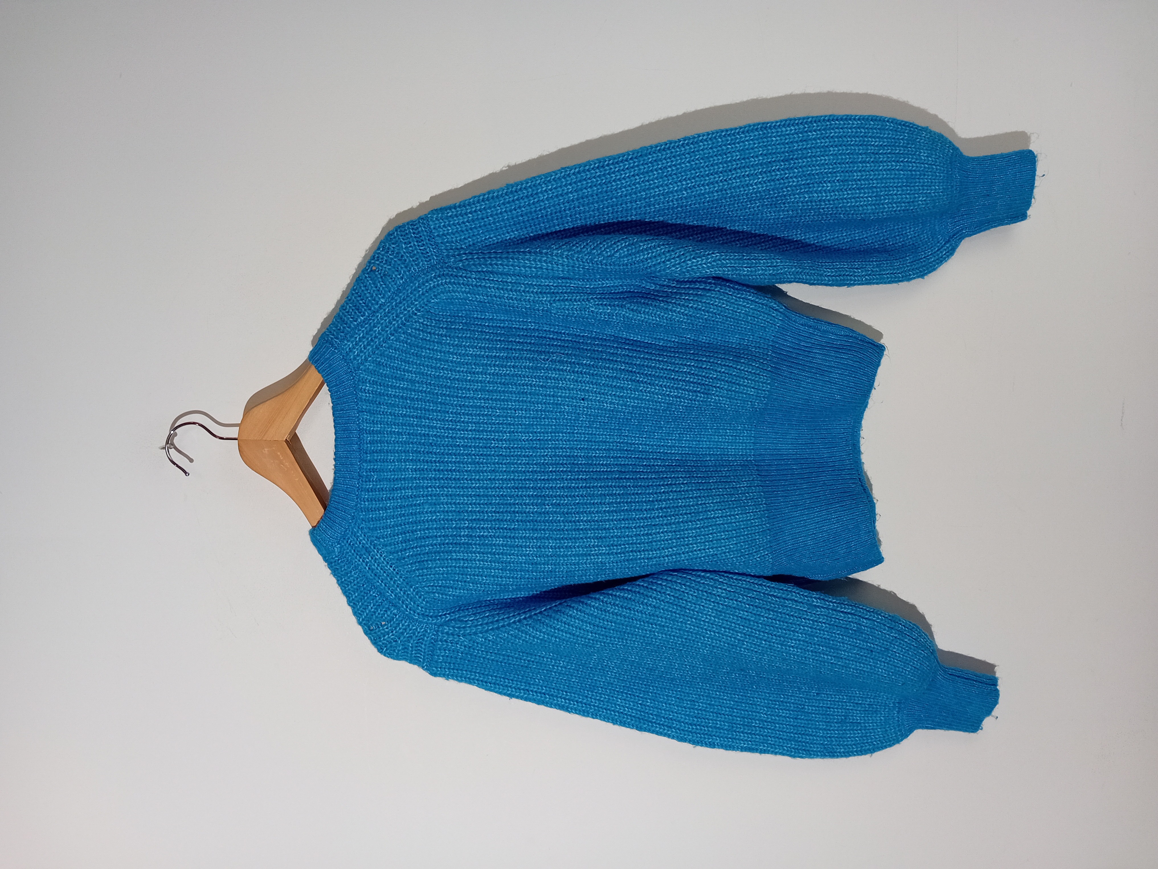 Pull En Maille Bleu Bershka