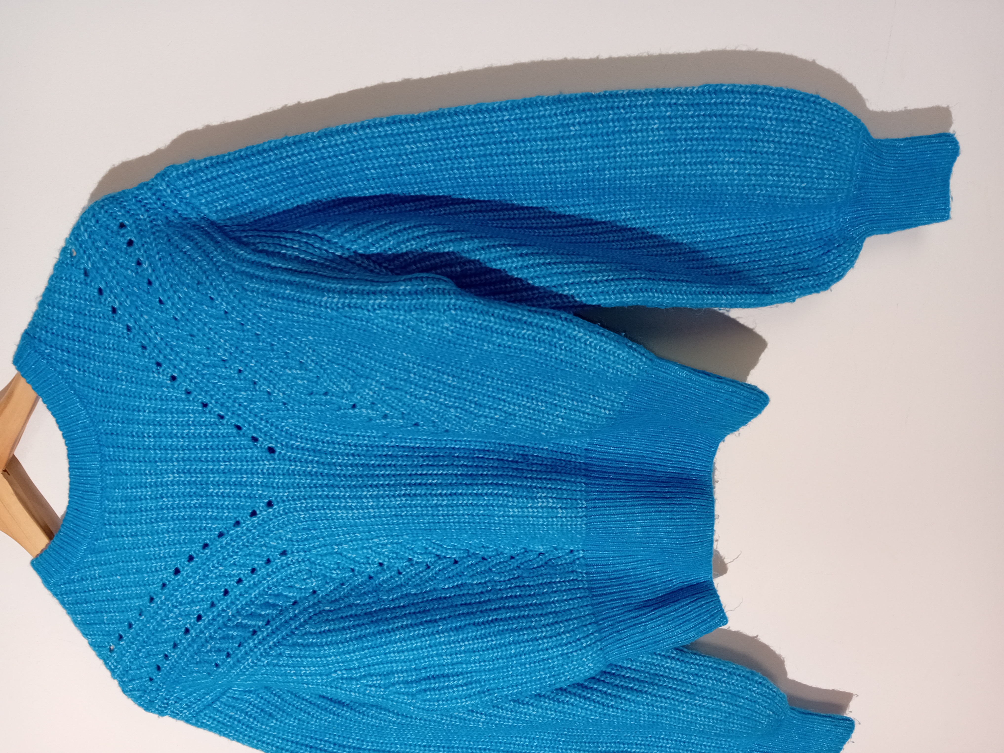 Pull En Maille Bleu Bershka