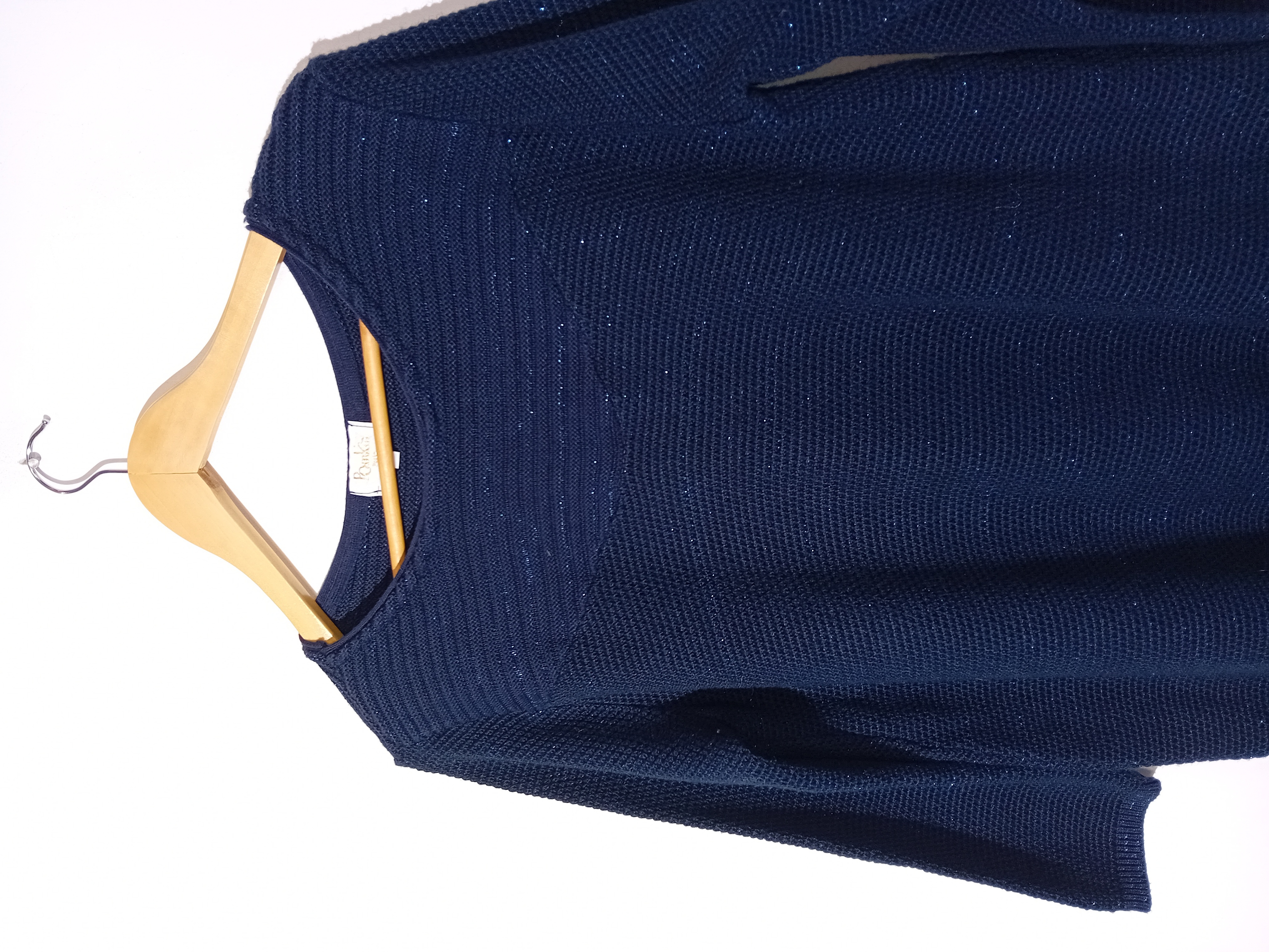 Pull Maille Bleu Marine Pomkin