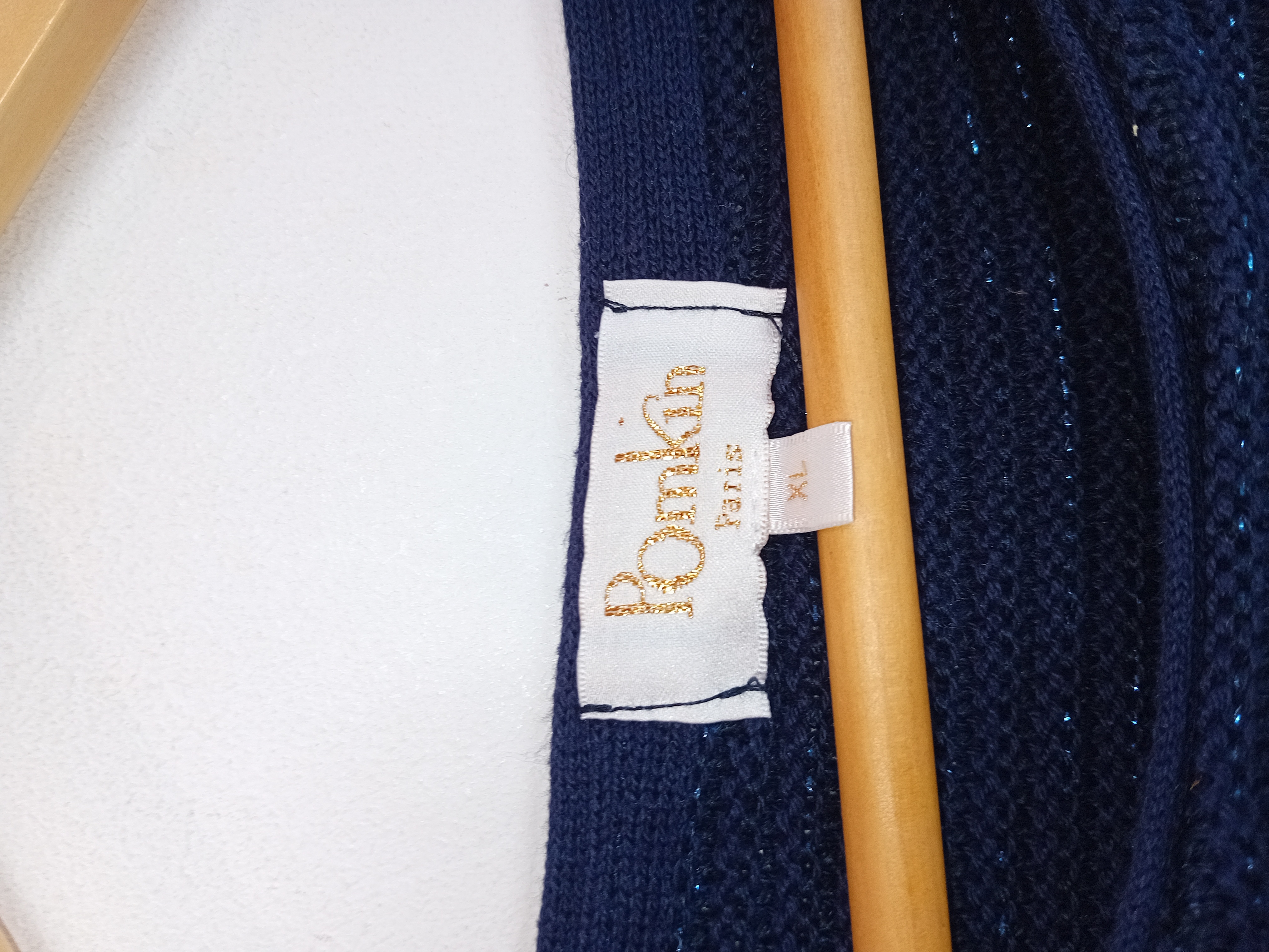 Pull Maille Bleu Marine Pomkin