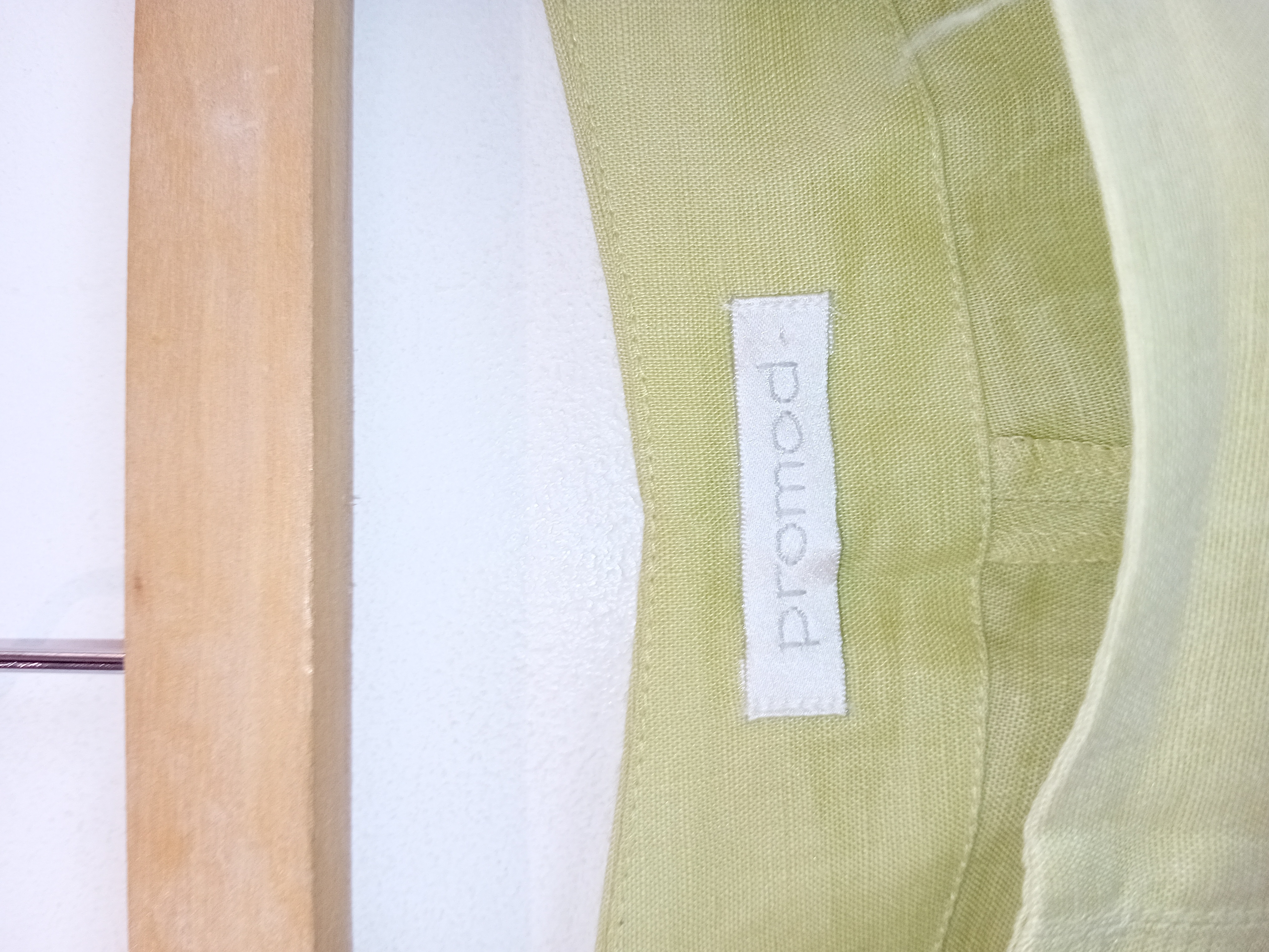 Pantalon Large En Lin Vert Promod