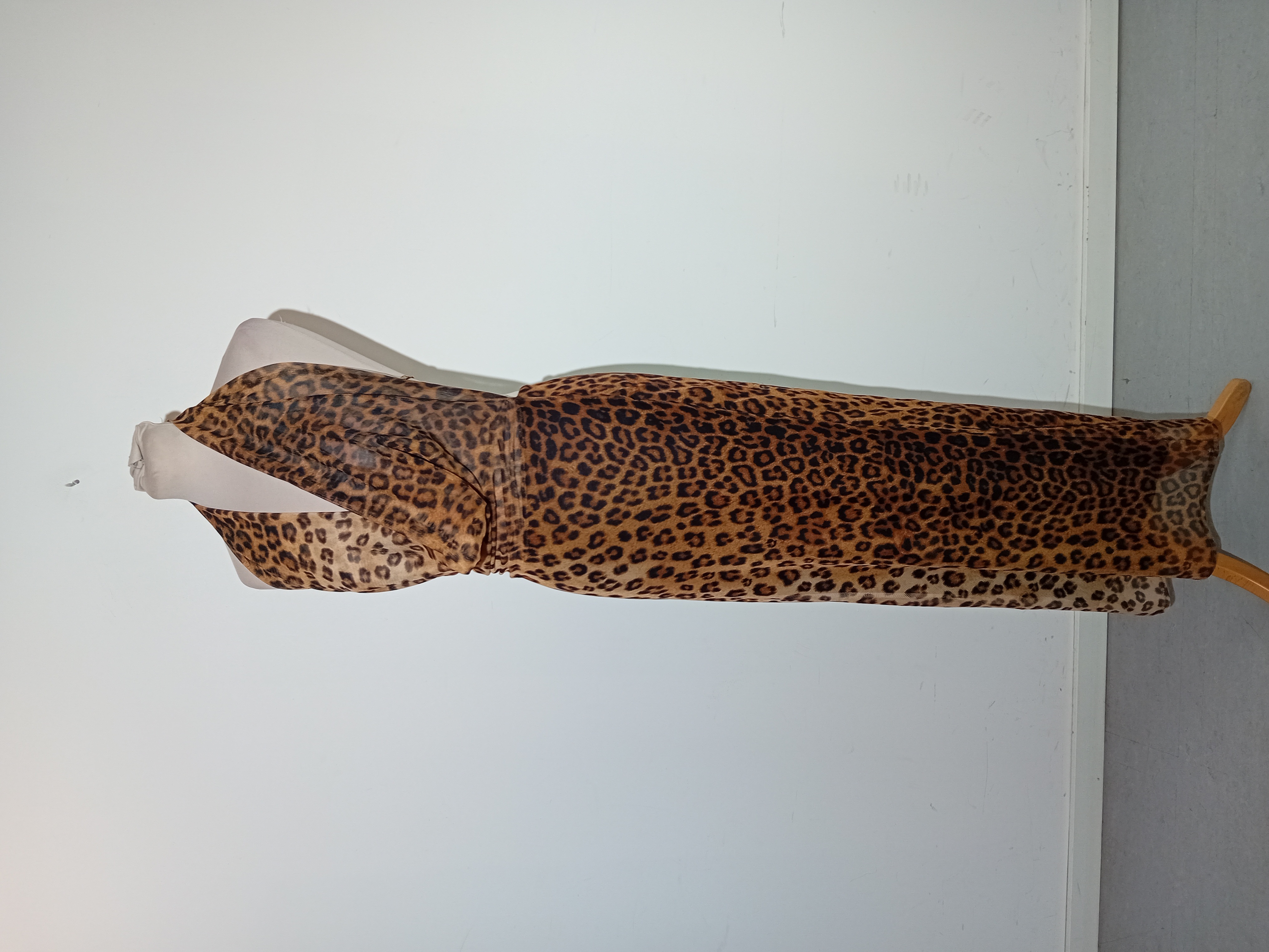 Robe Longue Dos Nu Léopard Zara