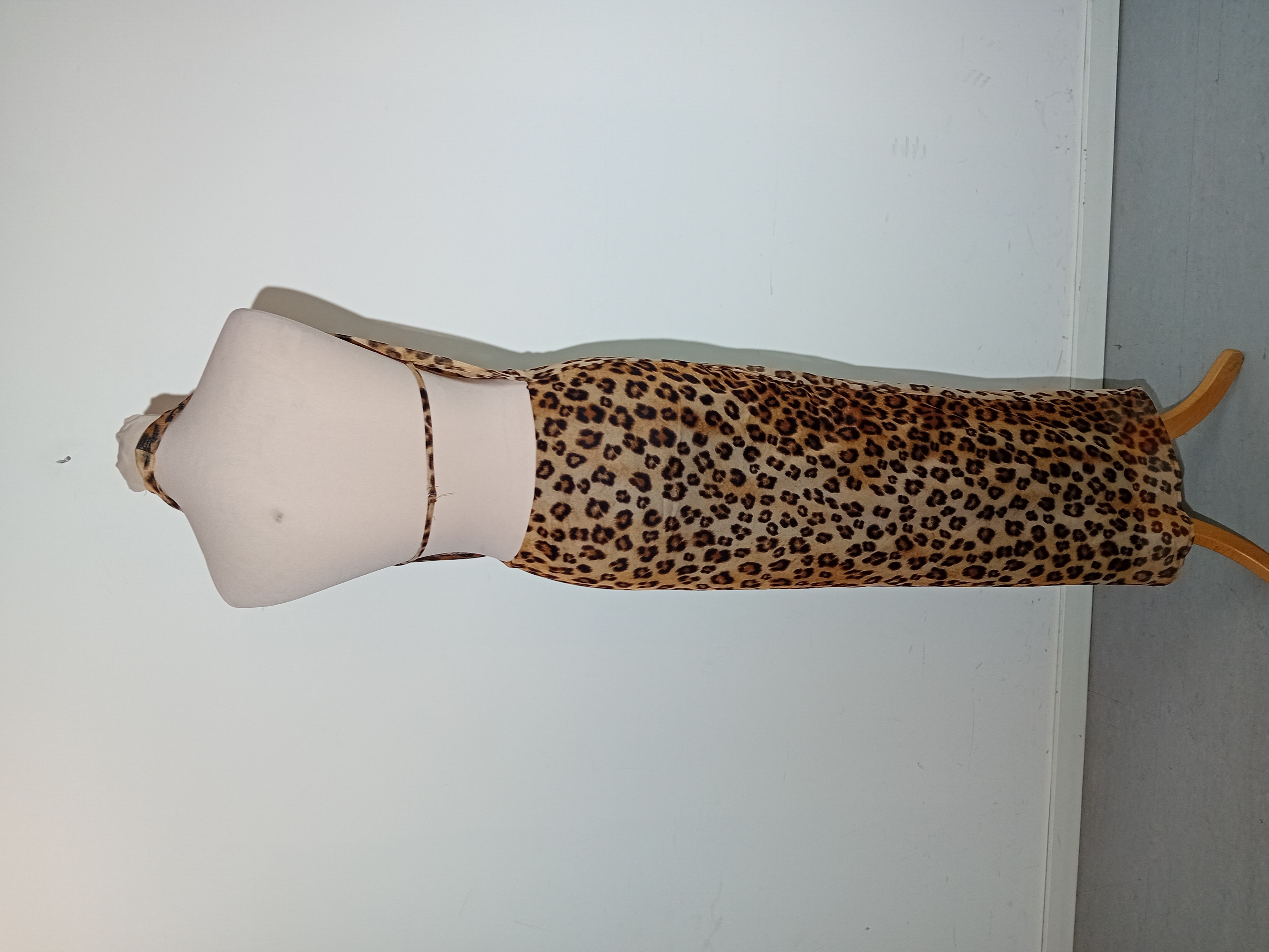 Robe Longue Dos Nu Léopard Zara