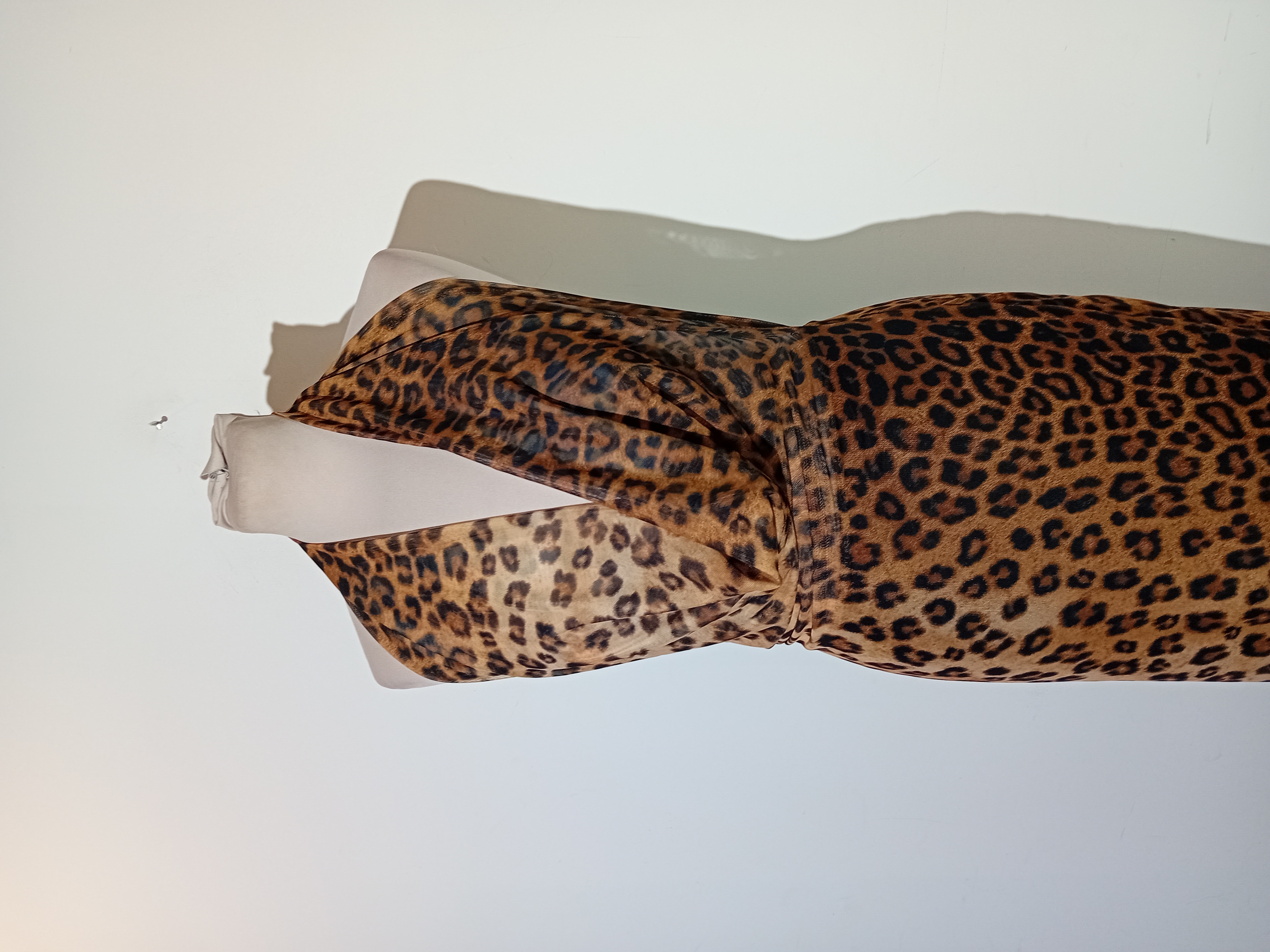 Robe Longue Dos Nu Léopard Zara