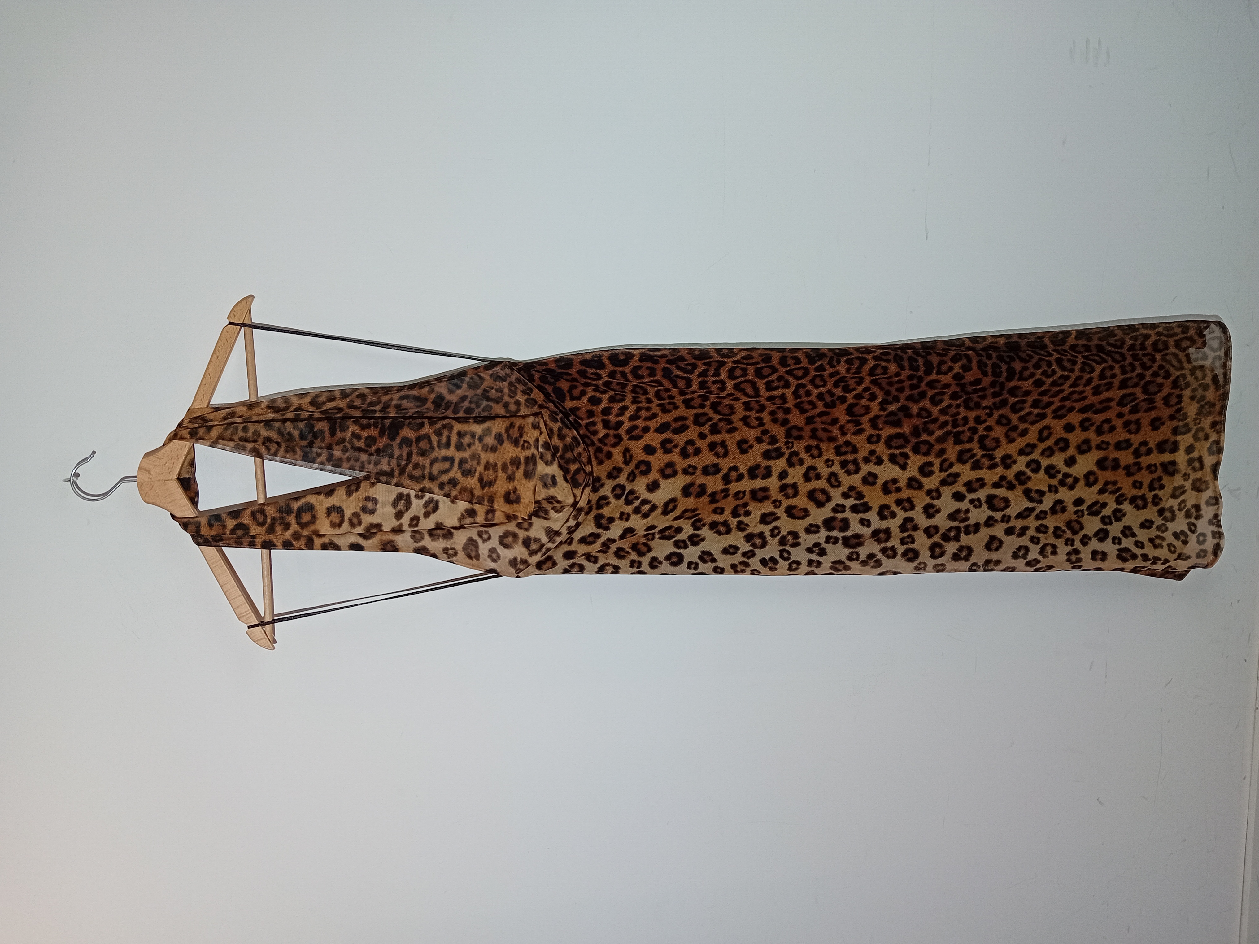 Robe Longue Dos Nu Léopard Zara