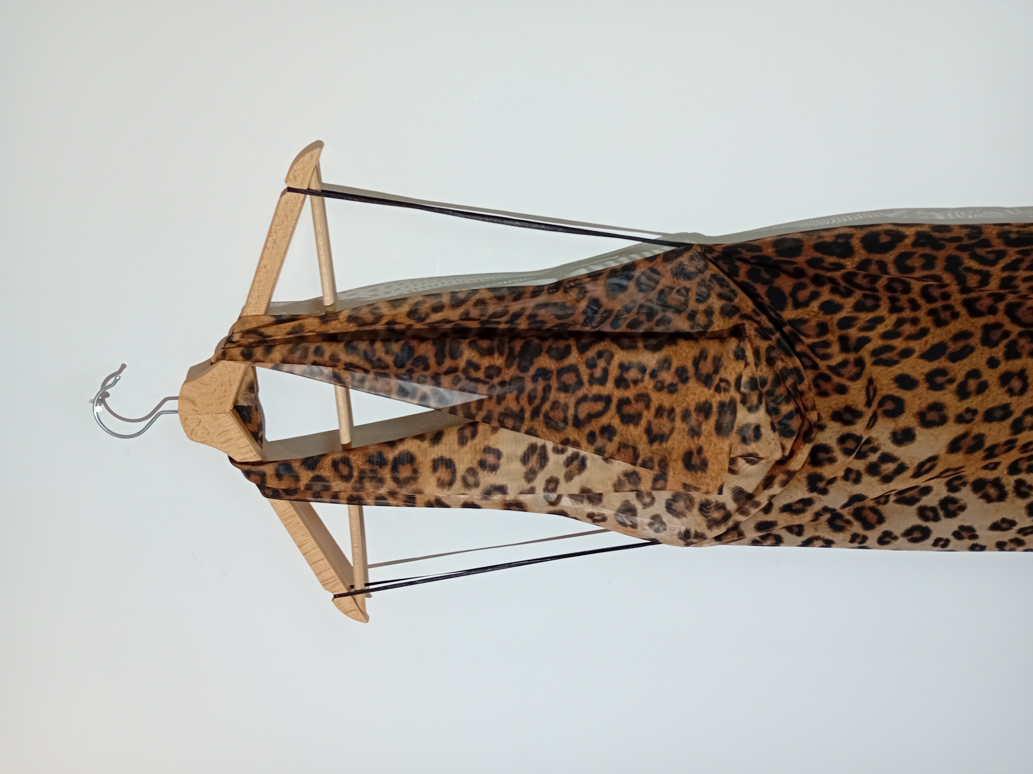 Robe Longue Dos Nu Léopard Zara