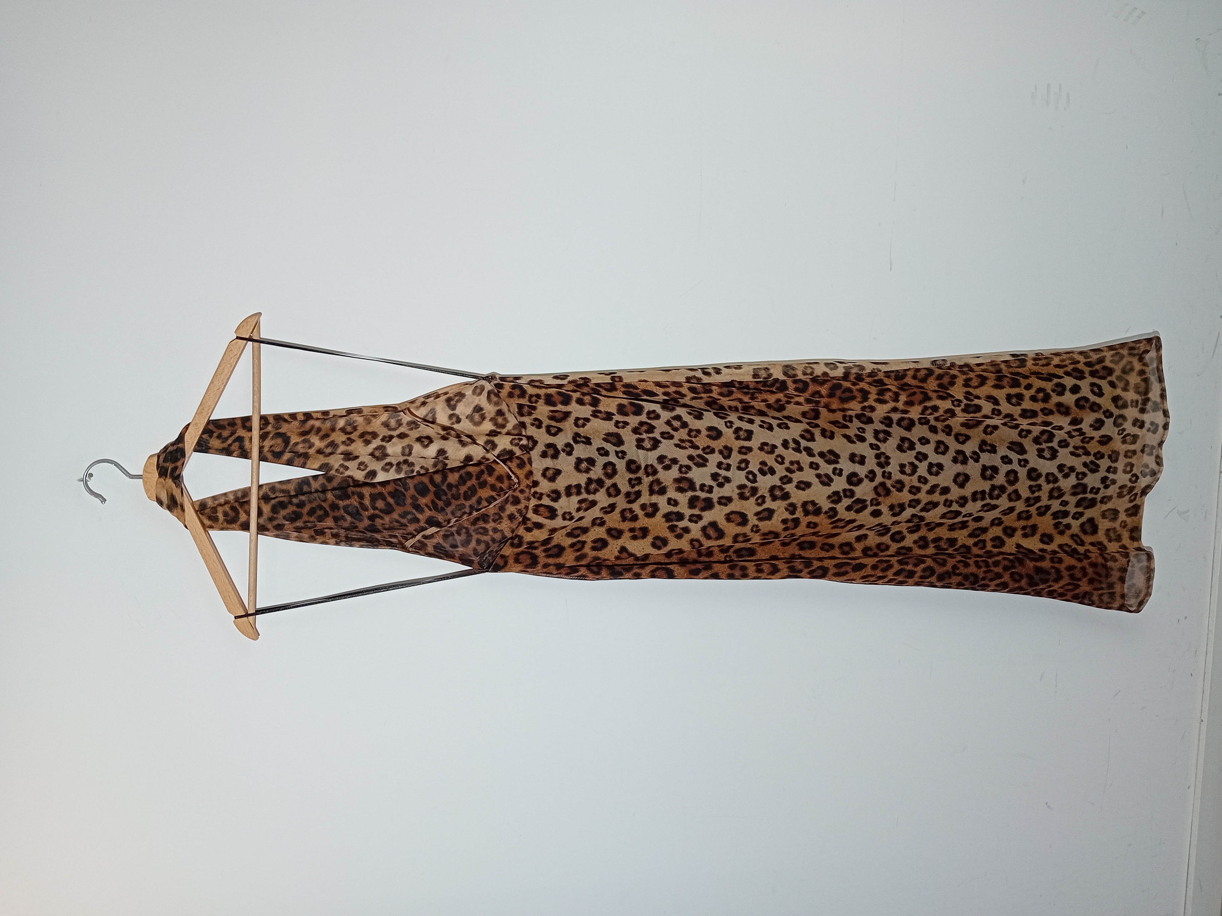 Robe Longue Dos Nu Léopard Zara