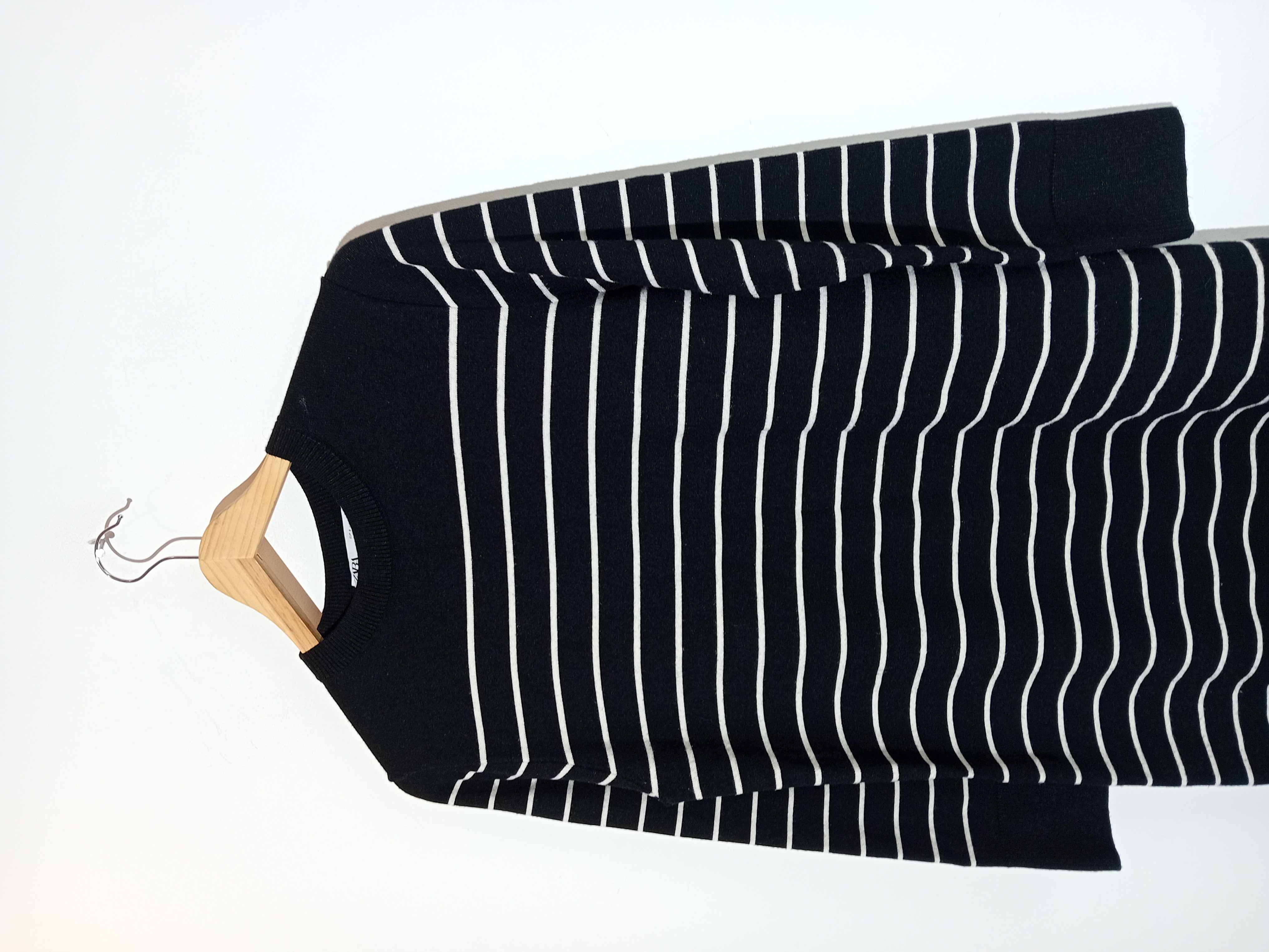 Robe Longue En Maille Rayée Zara