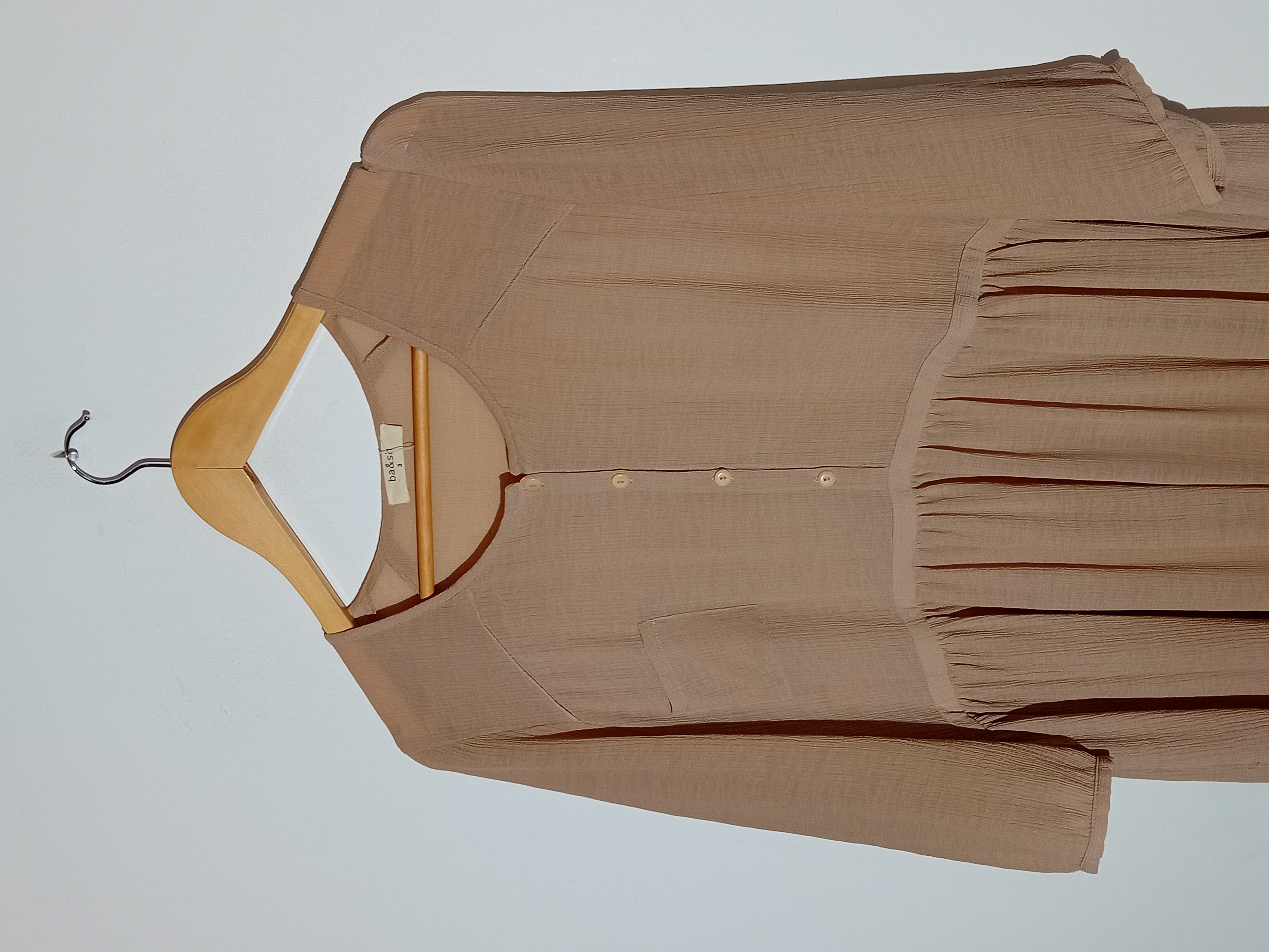 Robe Fluide Plissée Ba&sh Beige L