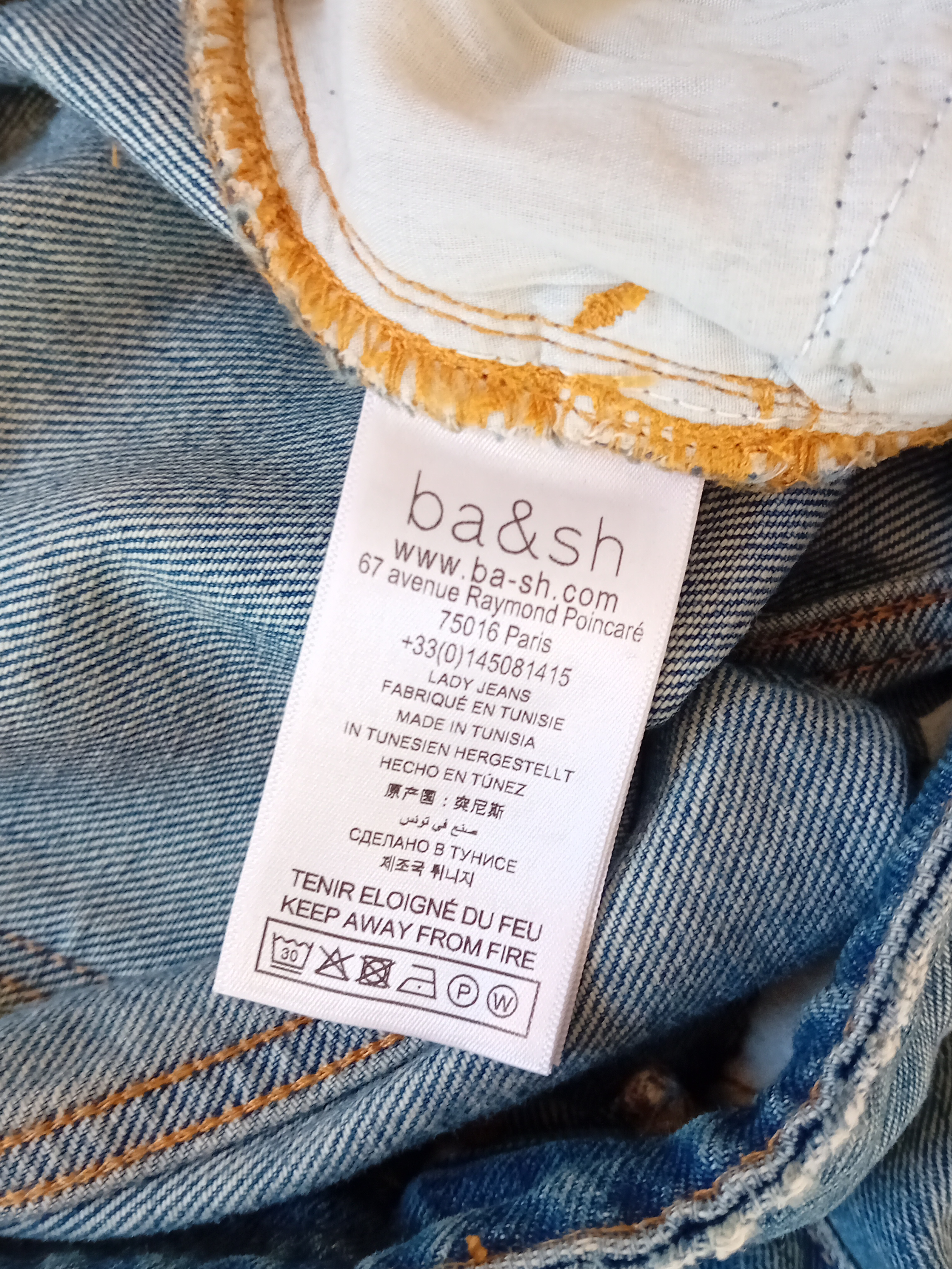 Jeans Large Bleu Ba&sh Vecchi