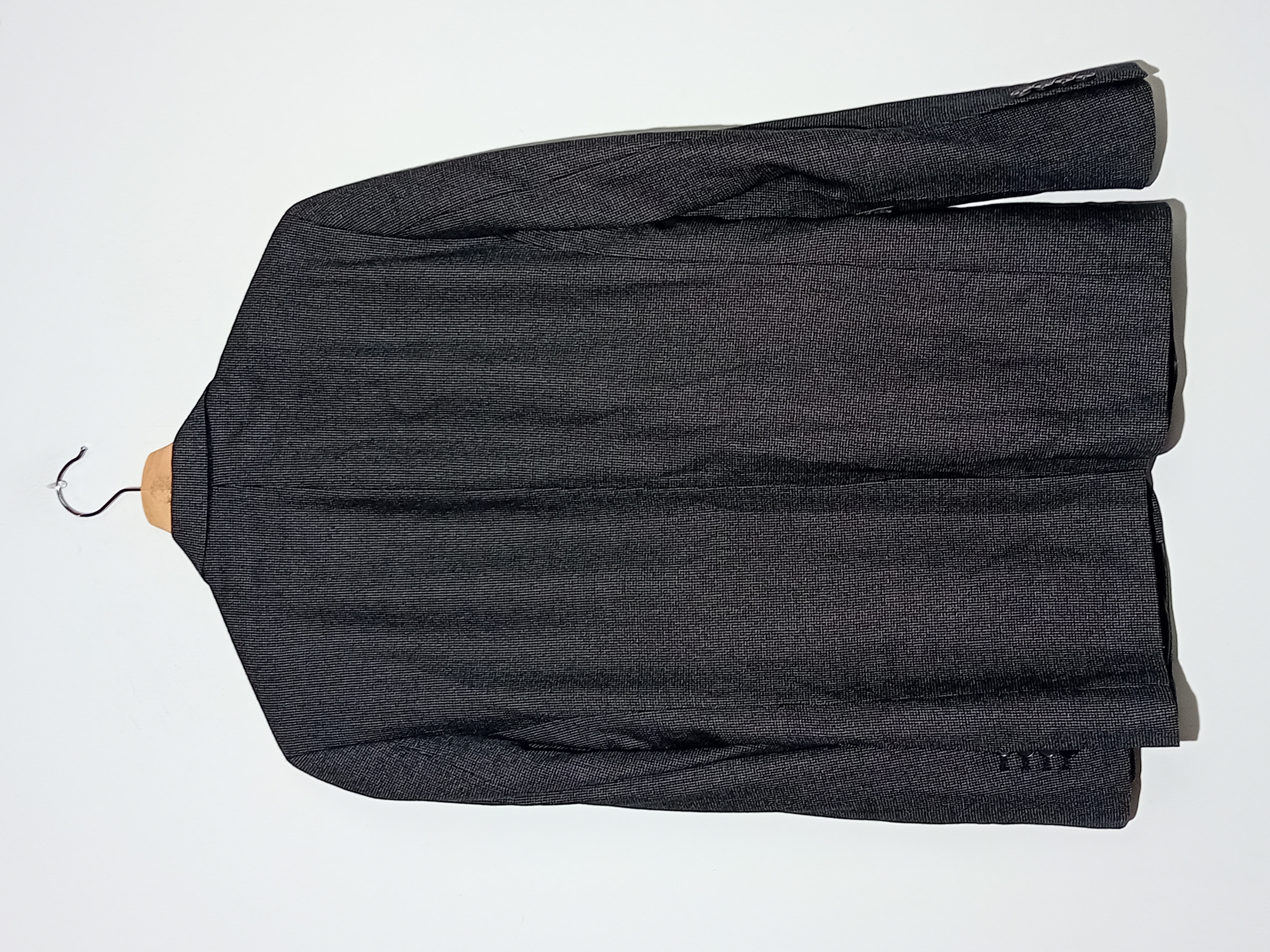 Blazer Sandro Gris Cintré Micro Motifs M