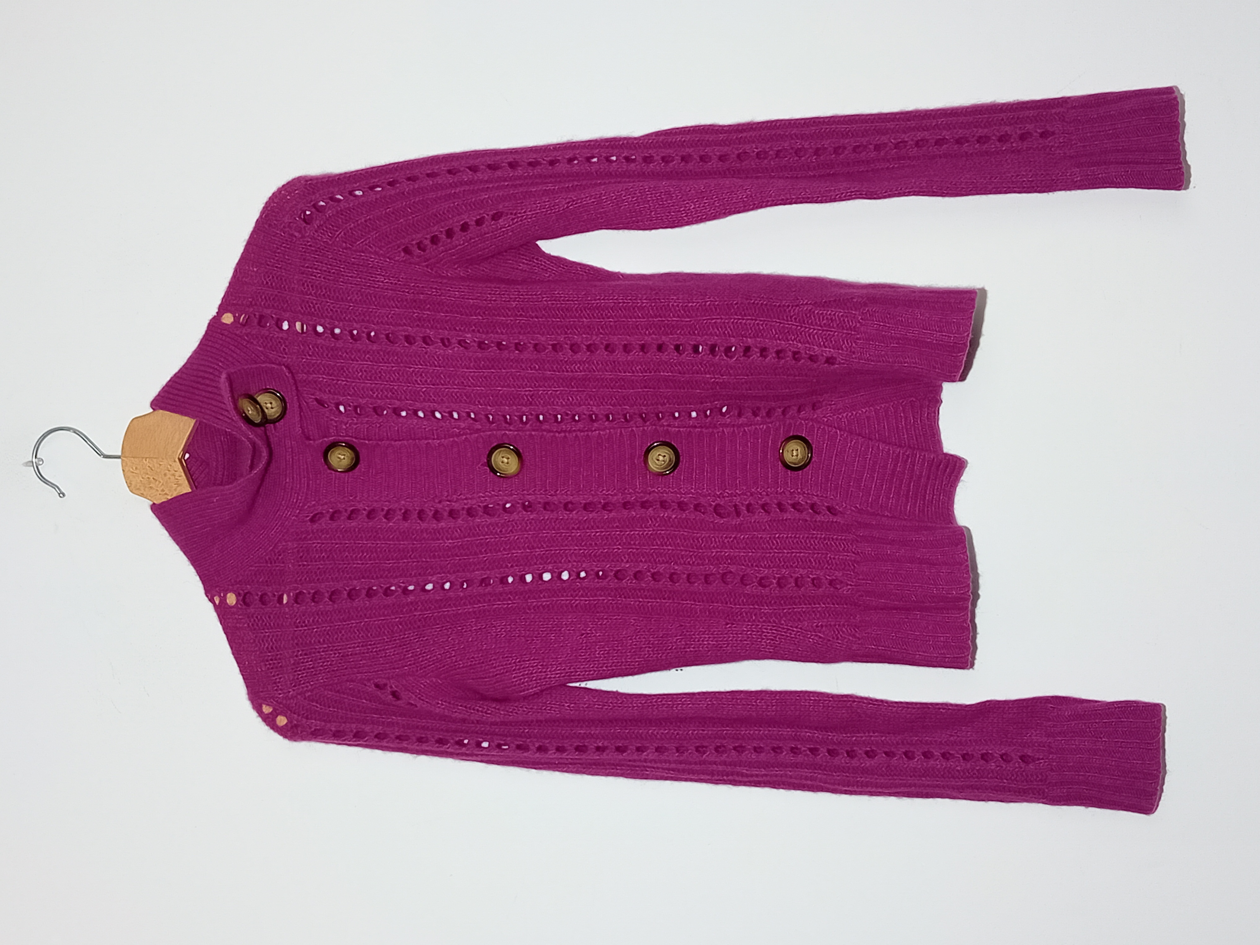 Gilet Fuchsia En Laine Et Angora Essentiel Antwerp