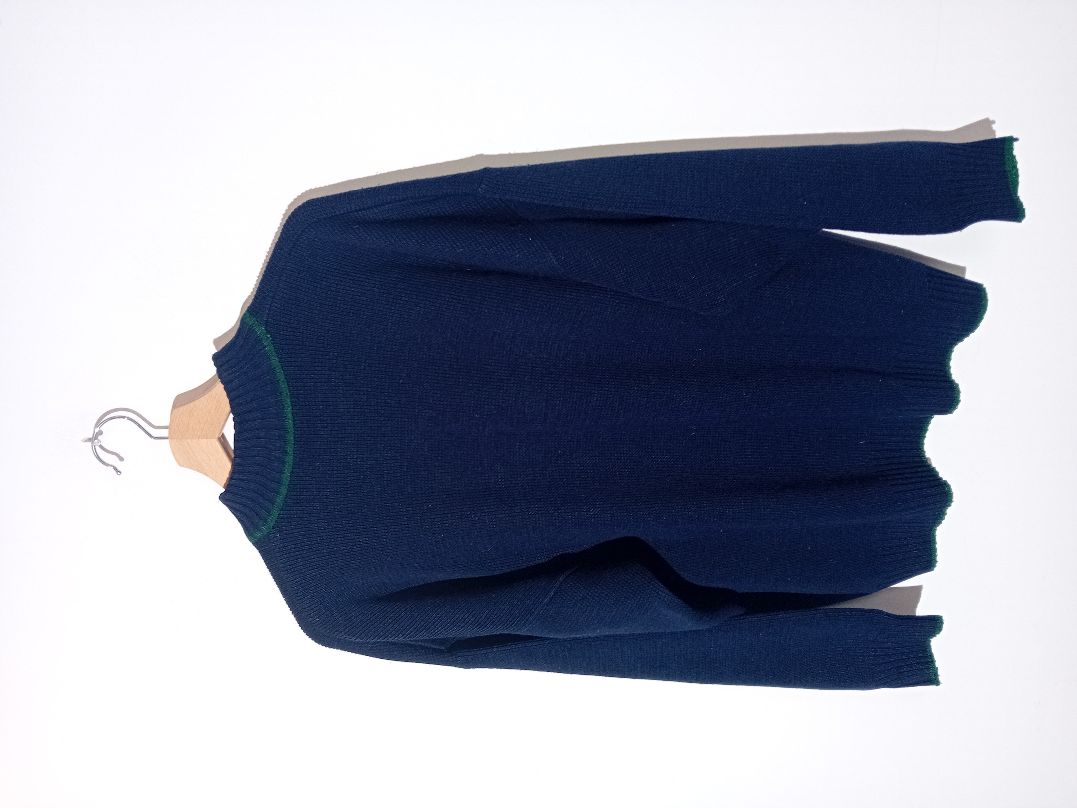 Pull Vintage Bleu Marine Chien Scottish