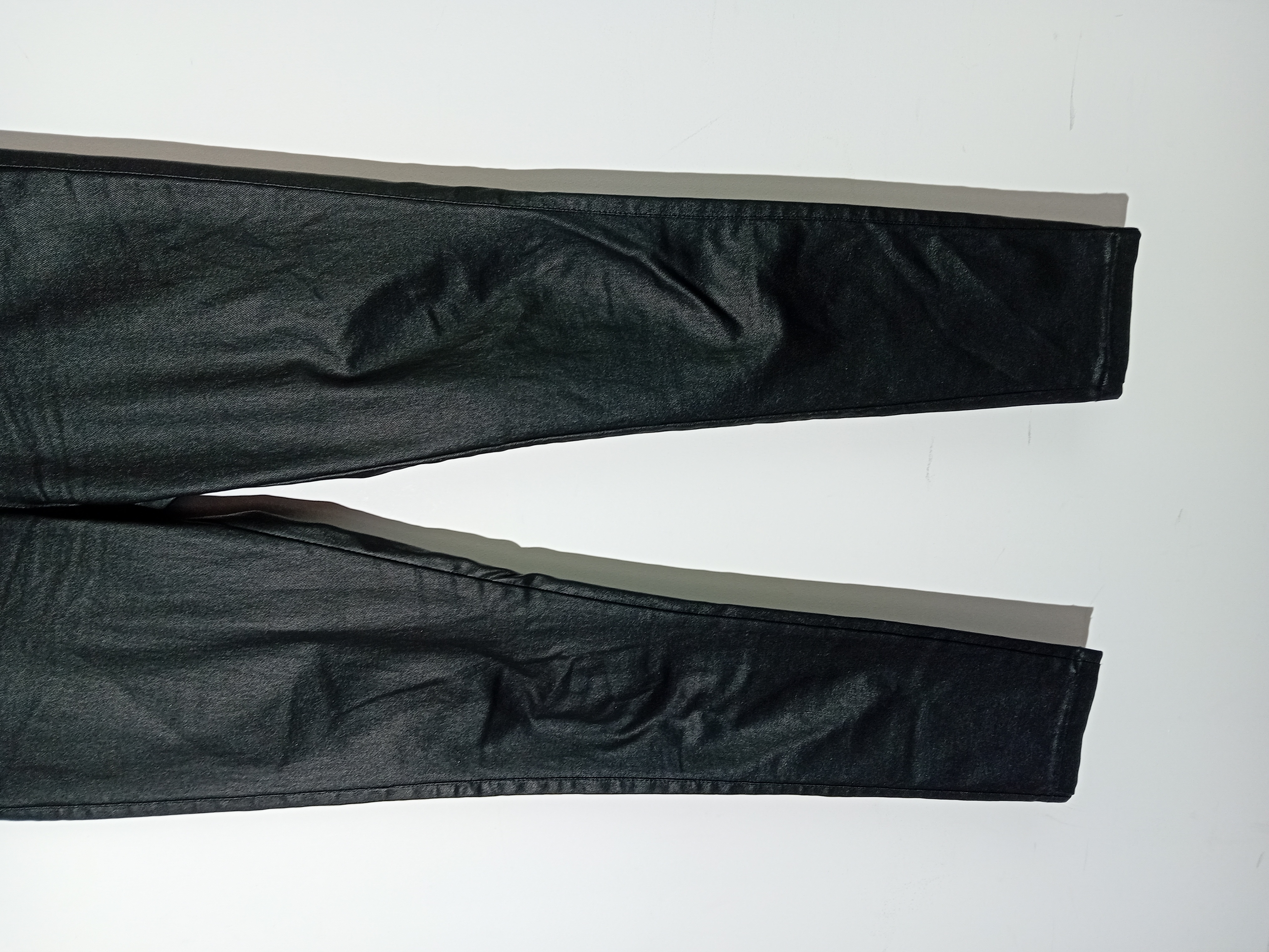 Pantalon Skinny Noir Effet Cuir L