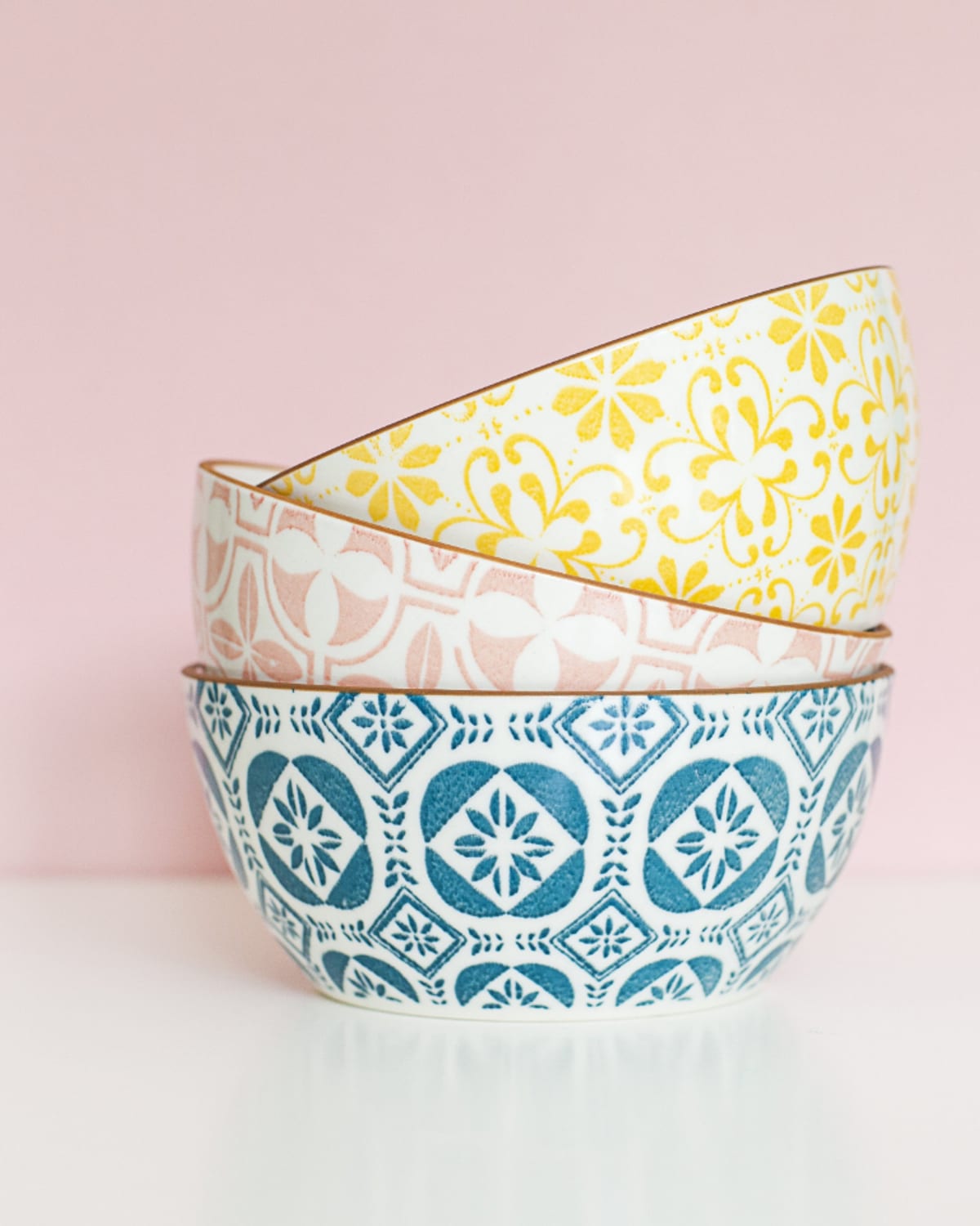 Hand-painted bowls from Studio Arca.